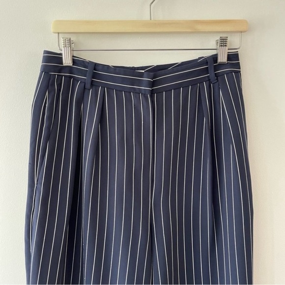BABATON Modesto Pant Pinstripe, high-waisted trouser Navy / White size 10 - Picture 5 of 10